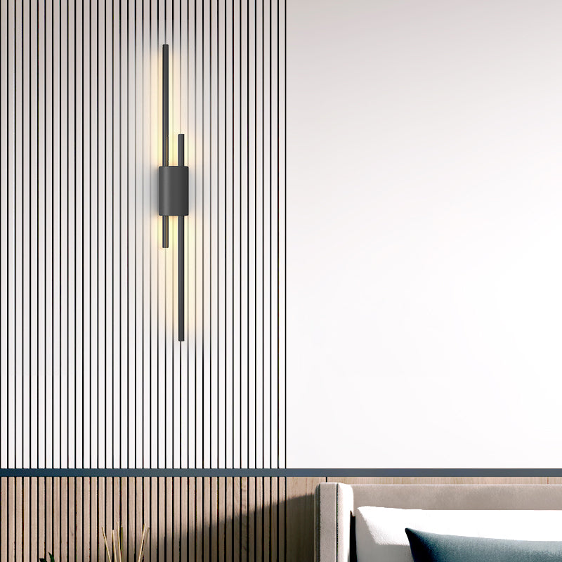 Metal Multi Lights Wall Mount Lighting Linear Modern Style Sconce Light Fixtures