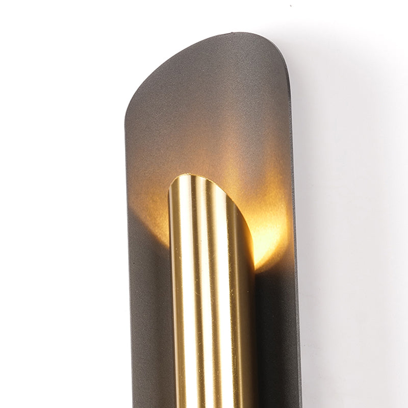 Stile moderno Black Metal Flush Mount Wall Sconce Sconce Geometrica Accensione murale per soggiorno per soggiorno