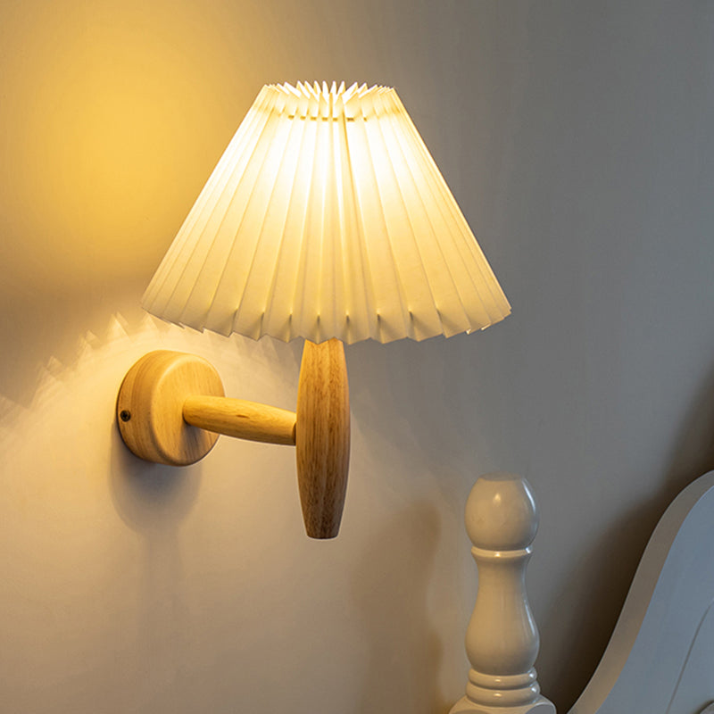 Stile moderno a parete in legno Pronzo leggero conico a filo a filo a filo con la parete con una parete a filo