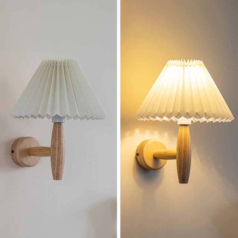 Stile moderno a parete in legno Pronzo leggero conico a filo a filo a filo con la parete con una parete a filo