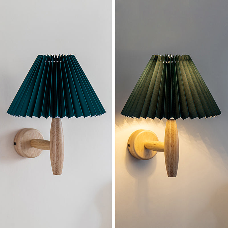 Stile moderno a parete in legno Pronzo leggero conico a filo a filo a filo con la parete con una parete a filo