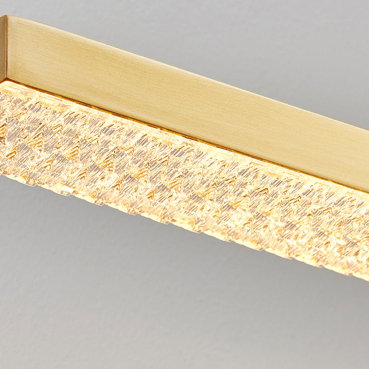 Modern Copper Linear Wall Mount Light Fixture 1-Light Wall Lamp for Bathroom