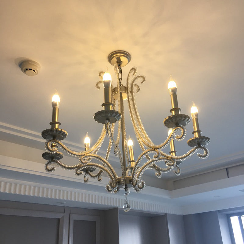 Silver Chandelier Light Fixtures Sputnik Traditional Ceiling Light Fixture for Bedroom