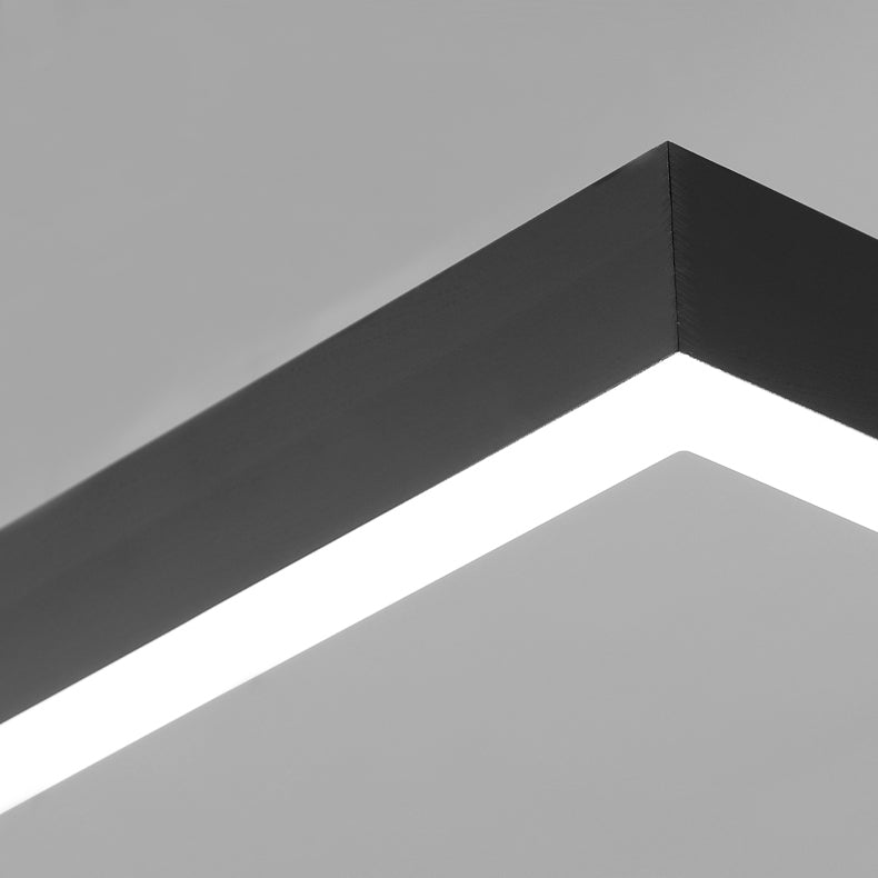 Modern Chandeliers For Dining Room Multiple Squares Pendant Lighting Fixtures in Black Finish