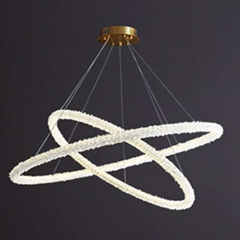 Moderner Stil klarer Kristallgehängnisbeleuchtung 1-Licht-Orbikularleuchterlampe