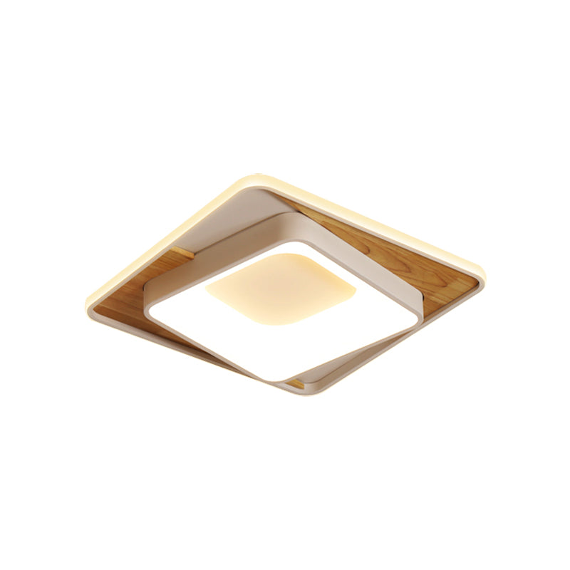 Modern Slim Rechthoek Plafond Lamp Acryl LED Flush Mount Light in het wit voor slaapkamer foyer