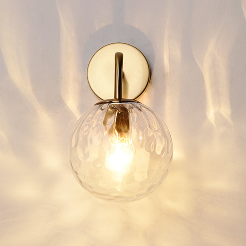 Lámpara de pared de sombra de pelota accesorios de iluminación de pared de lámpara de vidrio moderno
