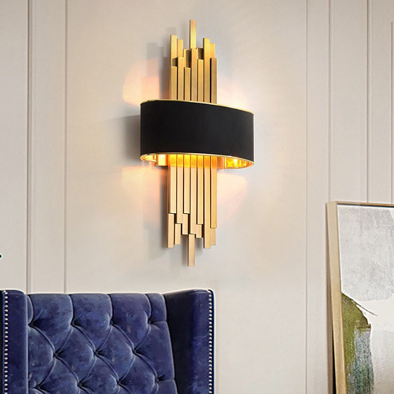 Lámpara de pared de 2 lámparas de pared de pared creativa moderna para el dormitorio de la pared de 2 luces