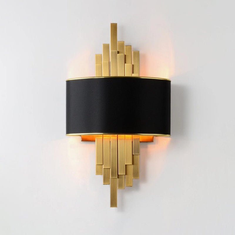 Lámpara de pared de 2 lámparas de pared de pared creativa moderna para el dormitorio de la pared de 2 luces