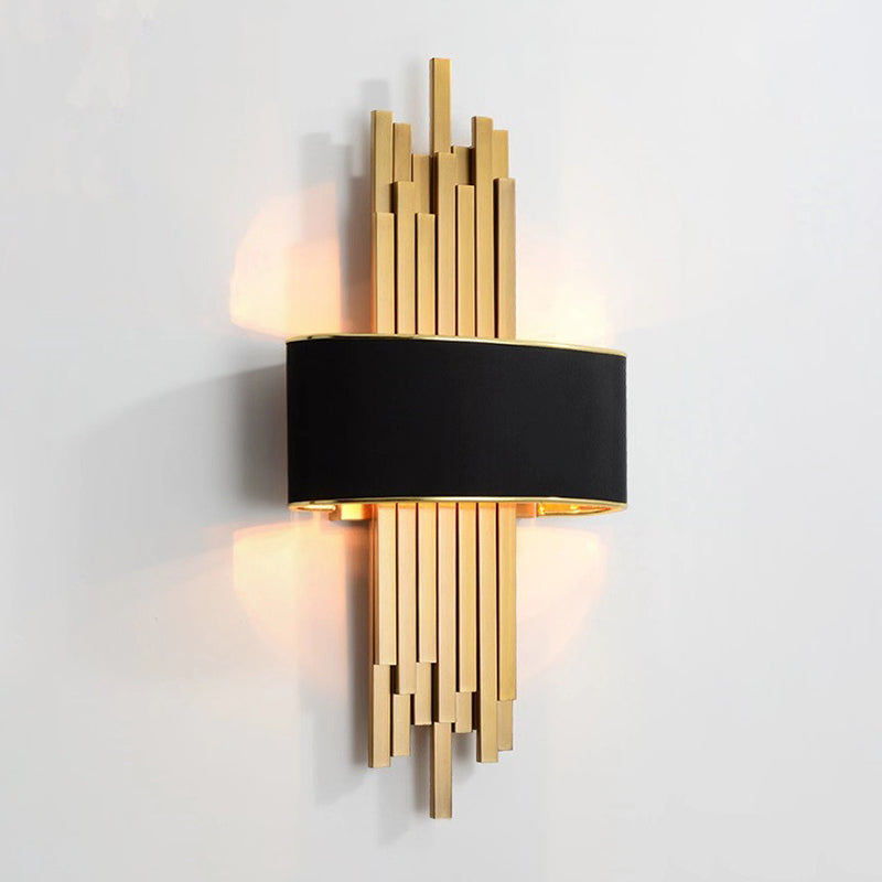 Lámpara de pared de 2 lámparas de pared de pared creativa moderna para el dormitorio de la pared de 2 luces