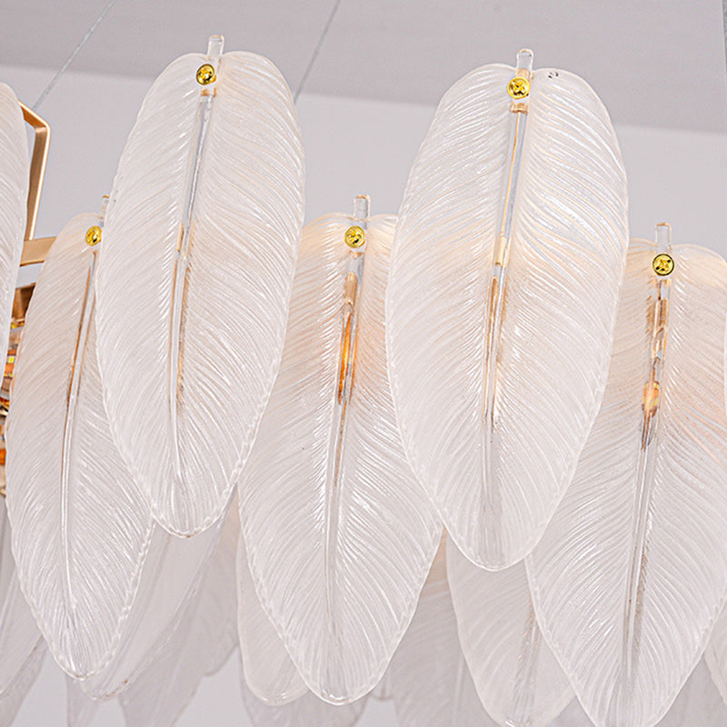 Luz de lámpara de plumas de lámpara de lámpara de vidrio glaseado vintage iluminación para restaurante
