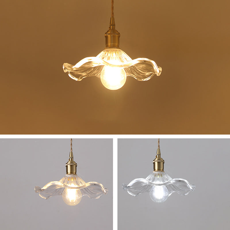 Blumenglas Anhänger Deckenleuchte Einfachheit Stil klarer Anhänger Beleuchtung