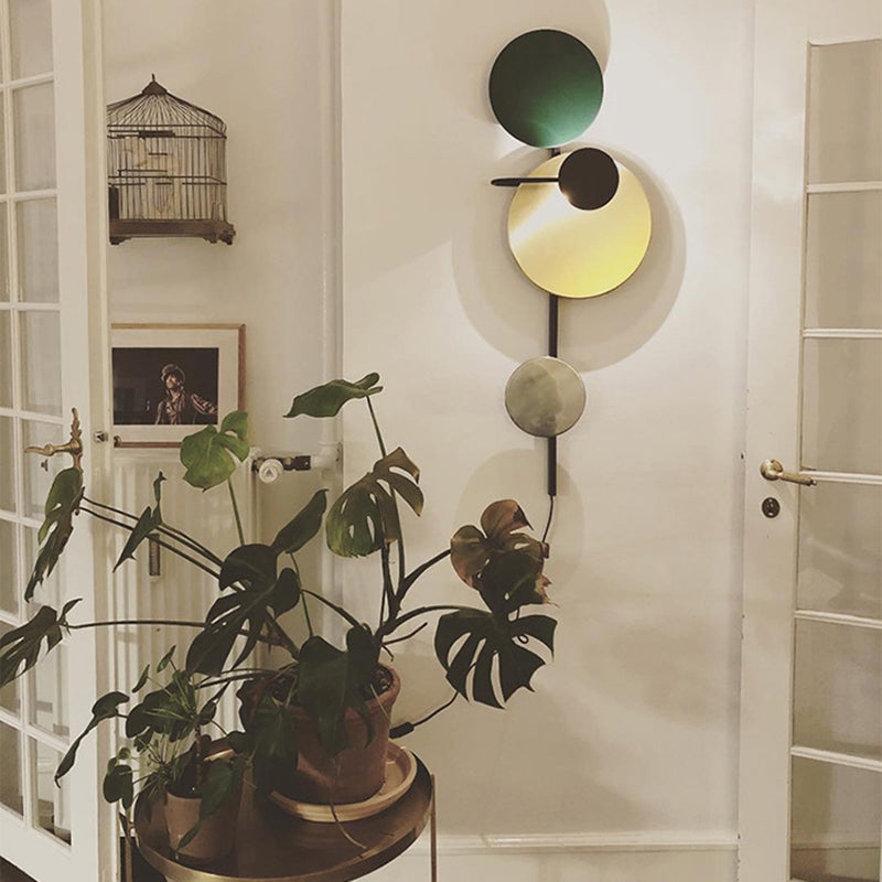 Art Deco 1 leichte Wandleuchten beleuchtet schmiedeeisere postmoderne Wandleuchten