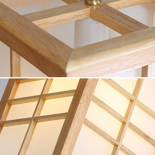 Marco rectangular de madera colgante moderno de simplicidad para sala de estar comedor de baño