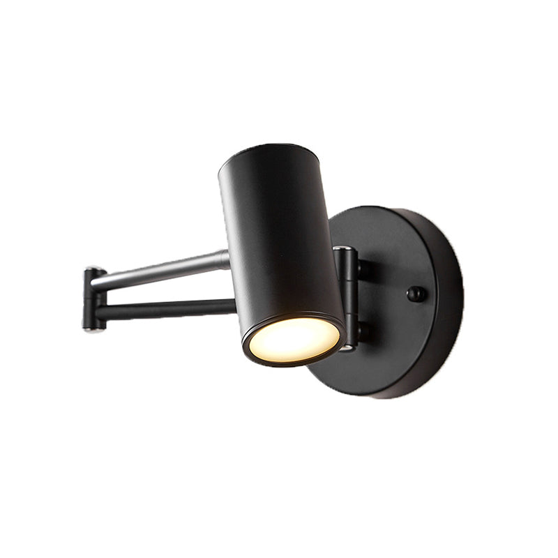 Tubo sconce metallo contemporaneo 1 lampadario a monte a parete lampada con braccio regolabile