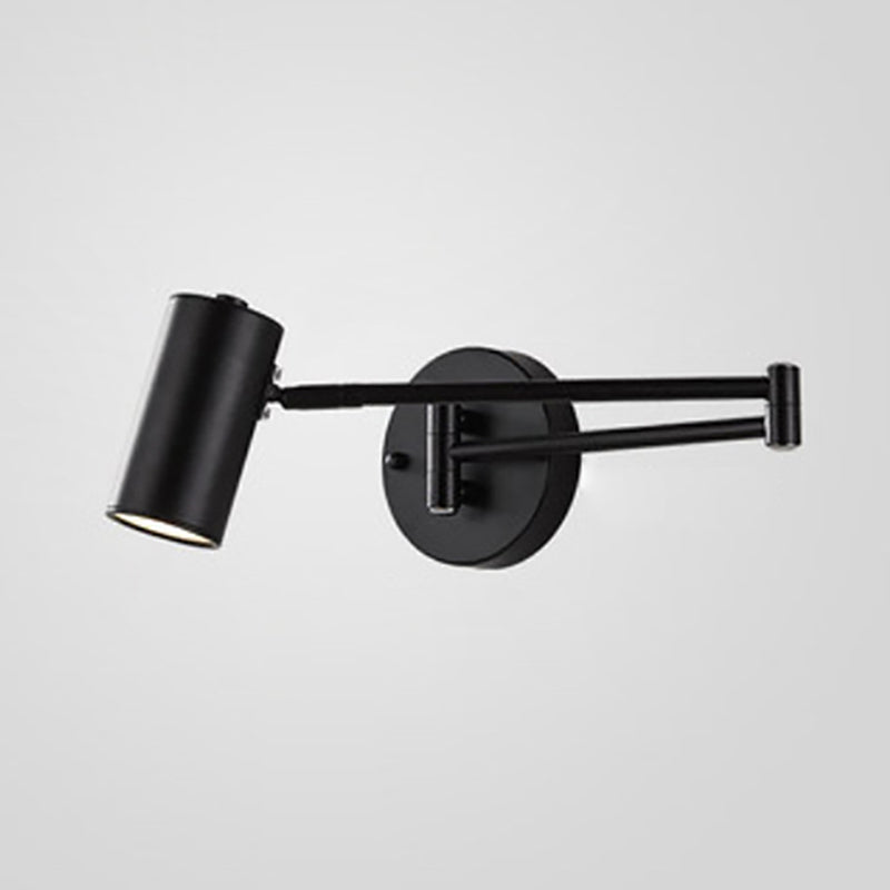 Tubo sconce metallo contemporaneo 1 lampadario a monte a parete lampada con braccio regolabile