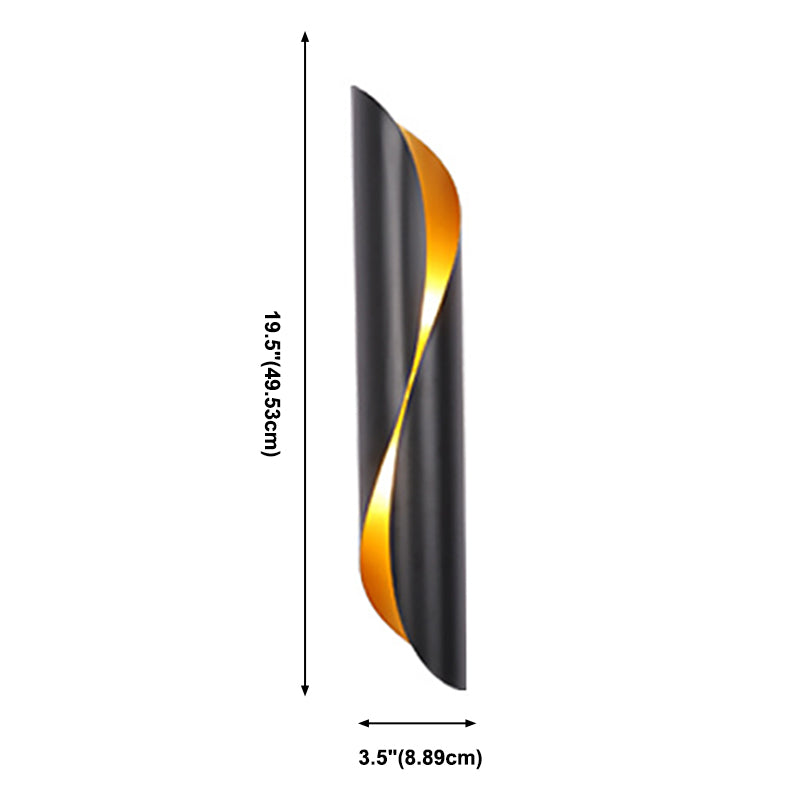 Lámpara de pared de retroiluminación de estilo de pared de metal de estilo posmoderno para el corredor de la noche