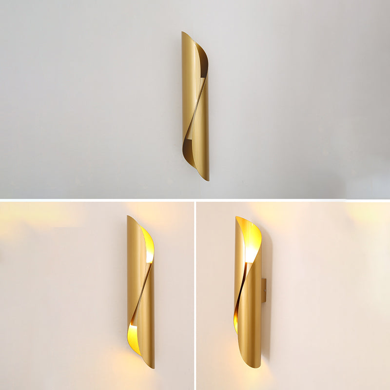 Lámpara de pared de retroiluminación de estilo de pared de metal de estilo posmoderno para el corredor de la noche