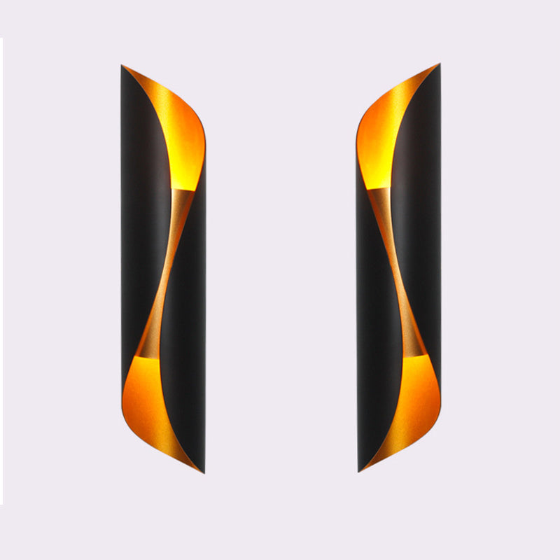 Lámpara de pared de retroiluminación de estilo de pared de metal de estilo posmoderno para el corredor de la noche