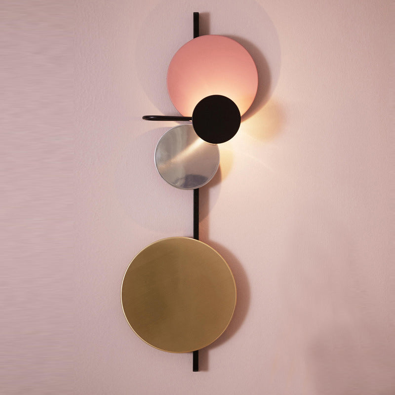 1 Light Wall Mounted Light Fixture Postmodern Metal Design Sconce Light Fixture