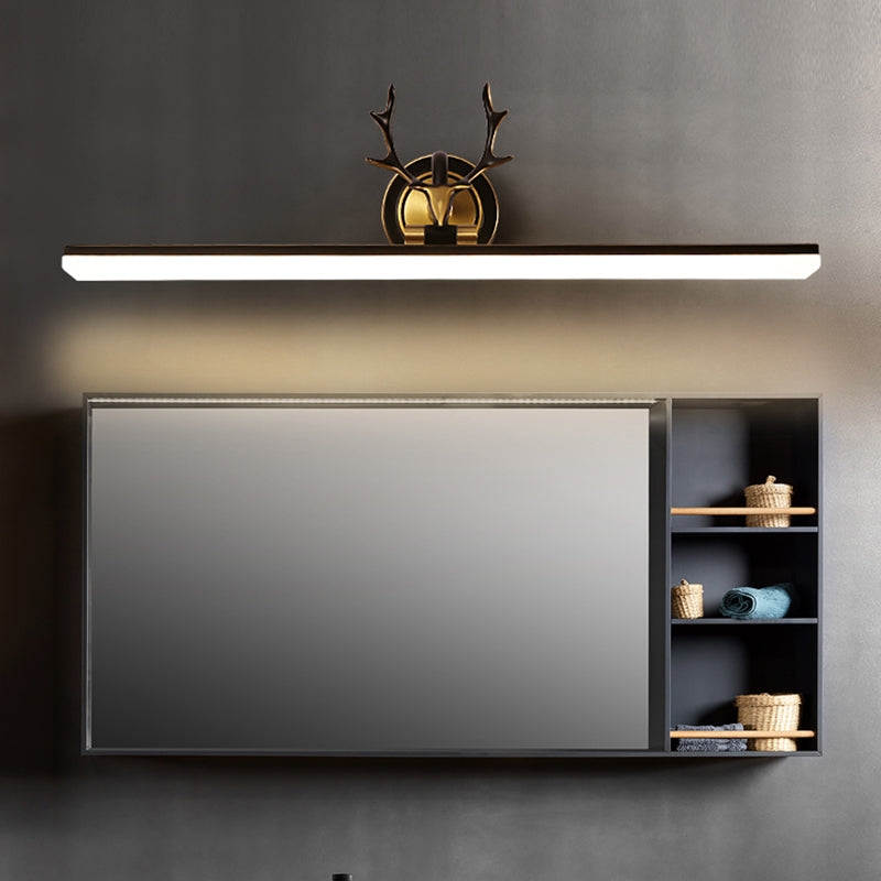 Modern Simple Style Antler Mirror Lamp Fixture LED Mirror Light for Bathroom Washroom