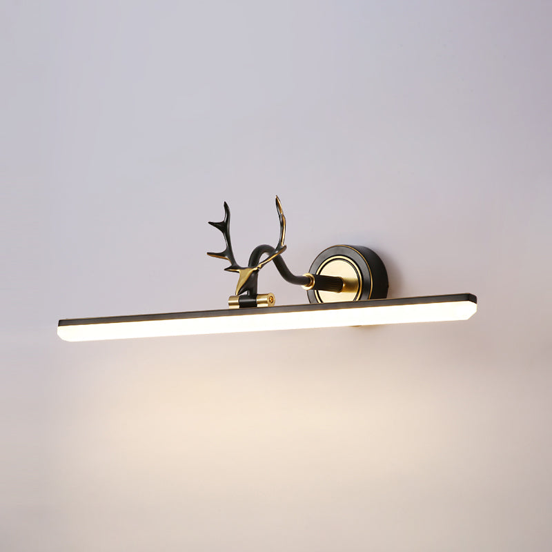 Modern Simple Style Antler Mirror Lamp Fixture LED Mirror Light for Bathroom Washroom