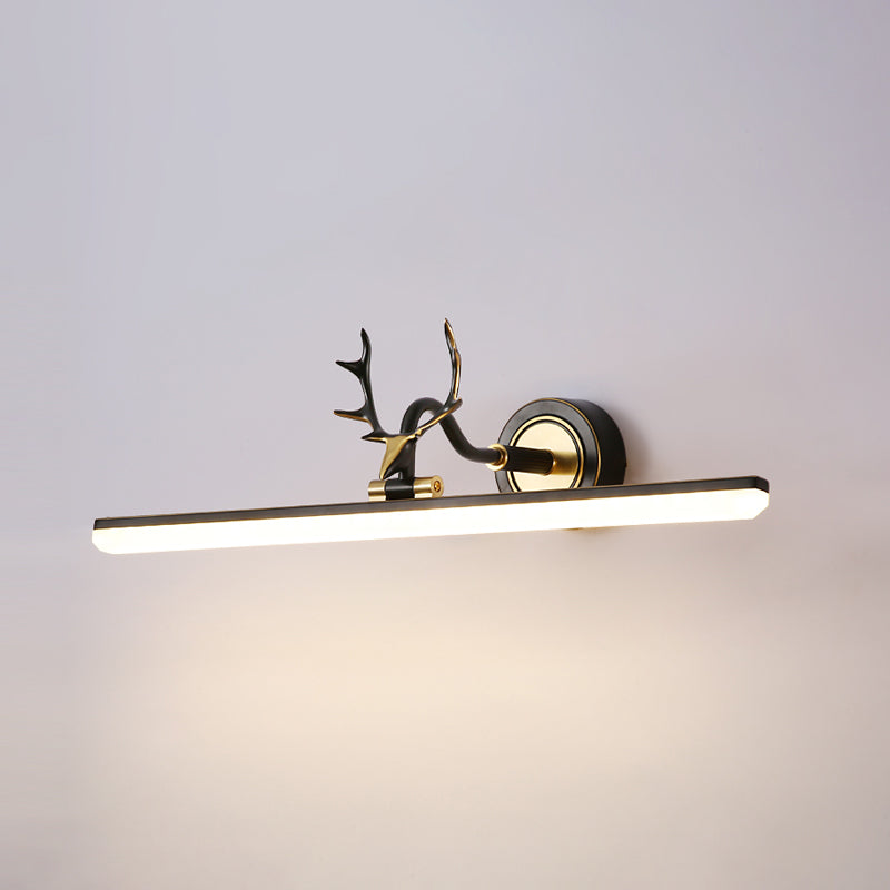 Modern Simple Style Antler Mirror Lamp Fixture LED Mirror Light for Bathroom Washroom