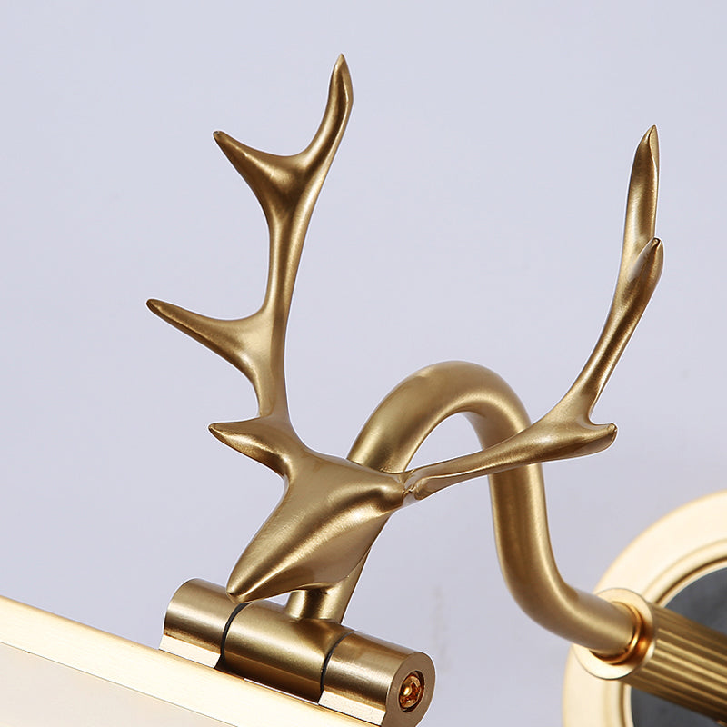 Modern Simple Style Antler Mirror Lamp Fixture LED Mirror Light for Bathroom Washroom