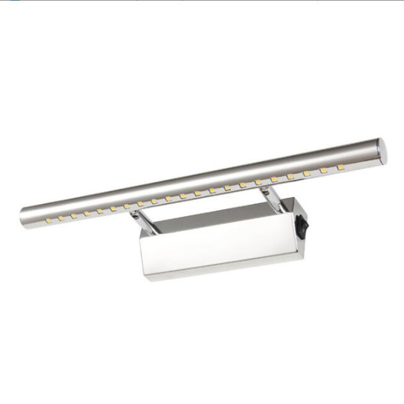 Silber Einfachheit Eitelkeit Wandleuchten LED -Wandleuchte Spiegel vordere Licht