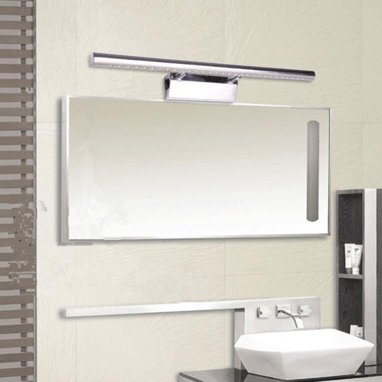 Silber Einfachheit Eitelkeit Wandleuchten LED -Wandleuchte Spiegel vordere Licht