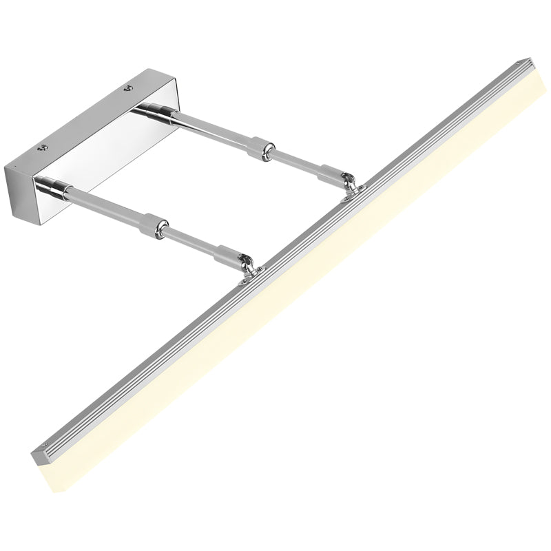 Lampada a parete a LED contemporanea per vanità a barra metallica per bagno