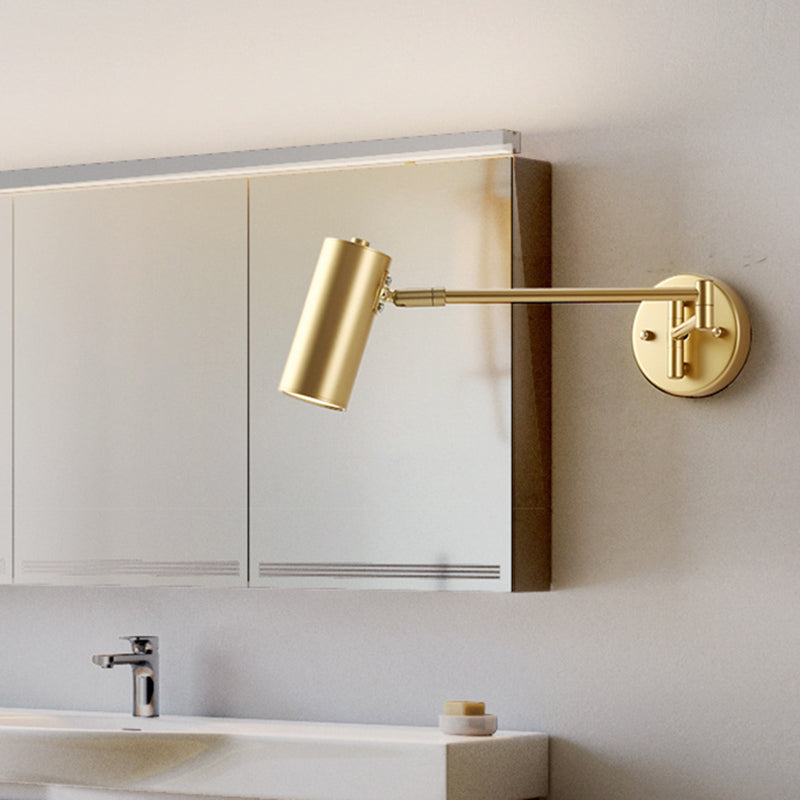 Adjustable Wall Sconce Light Contemporary Modern Metal Shade Wall Light for Bedroom