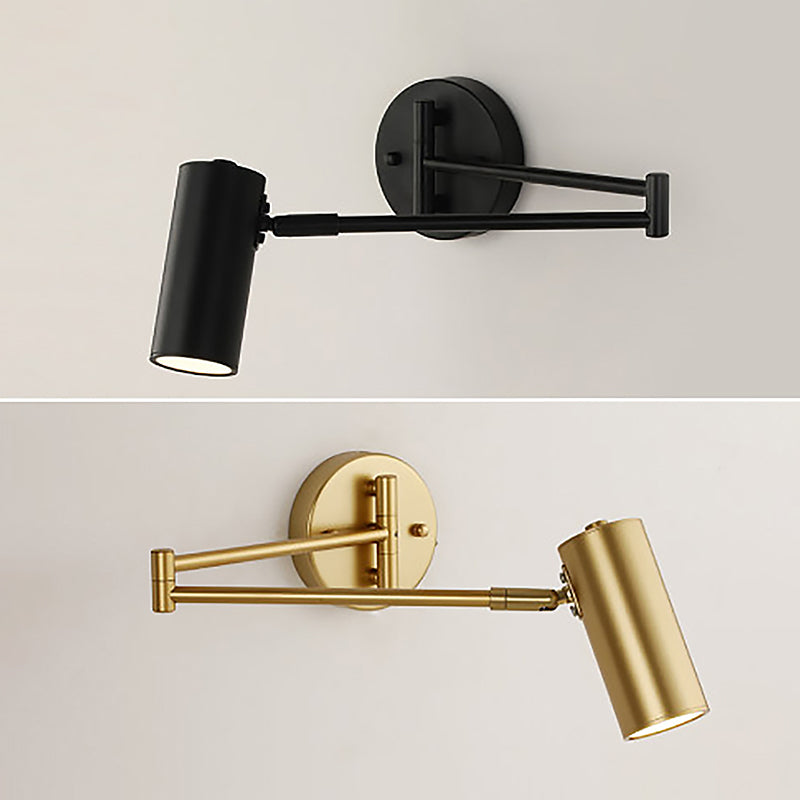Adjustable Wall Sconce Light Contemporary Modern Metal Shade Wall Light for Bedroom
