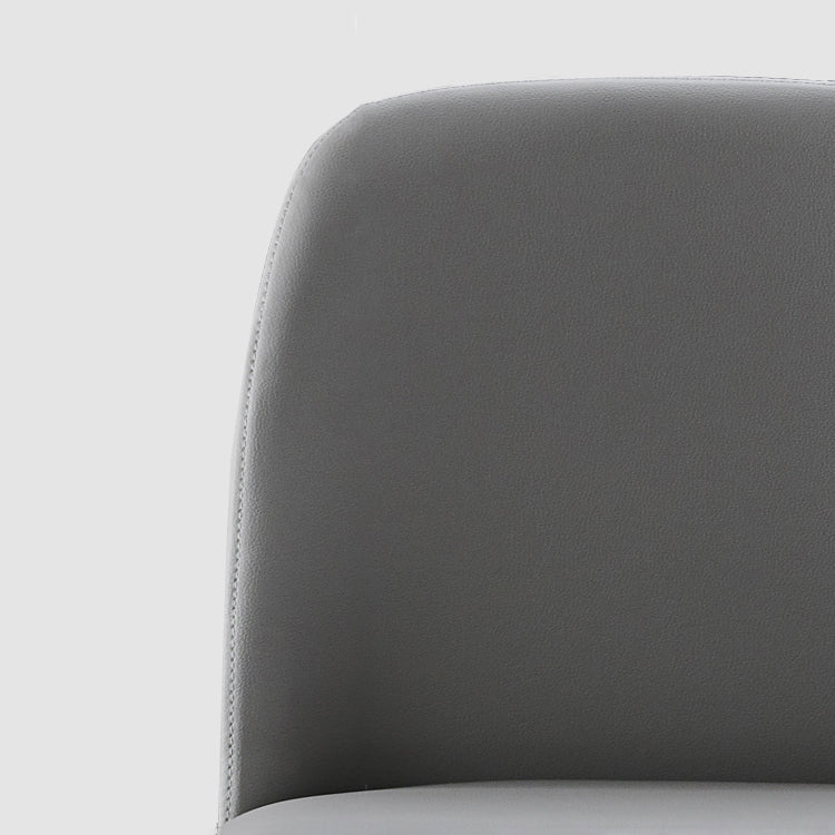 Contemporary Style Leather Chair Wooden Parsons Armless chair for Dining Room