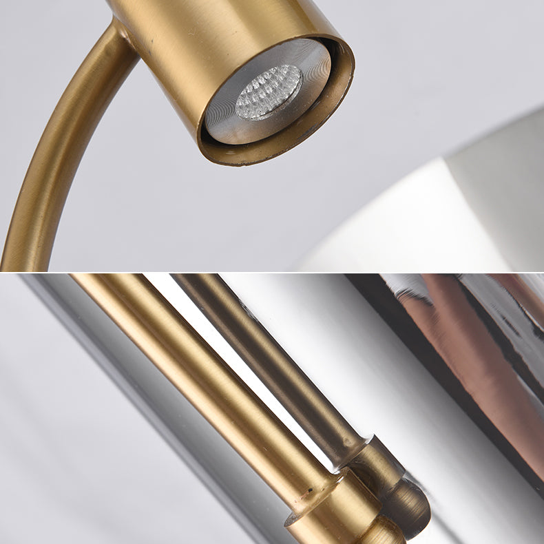 Unique Shape Contemporary Hanging Light Fixture with Glass Shade for Drawing Room