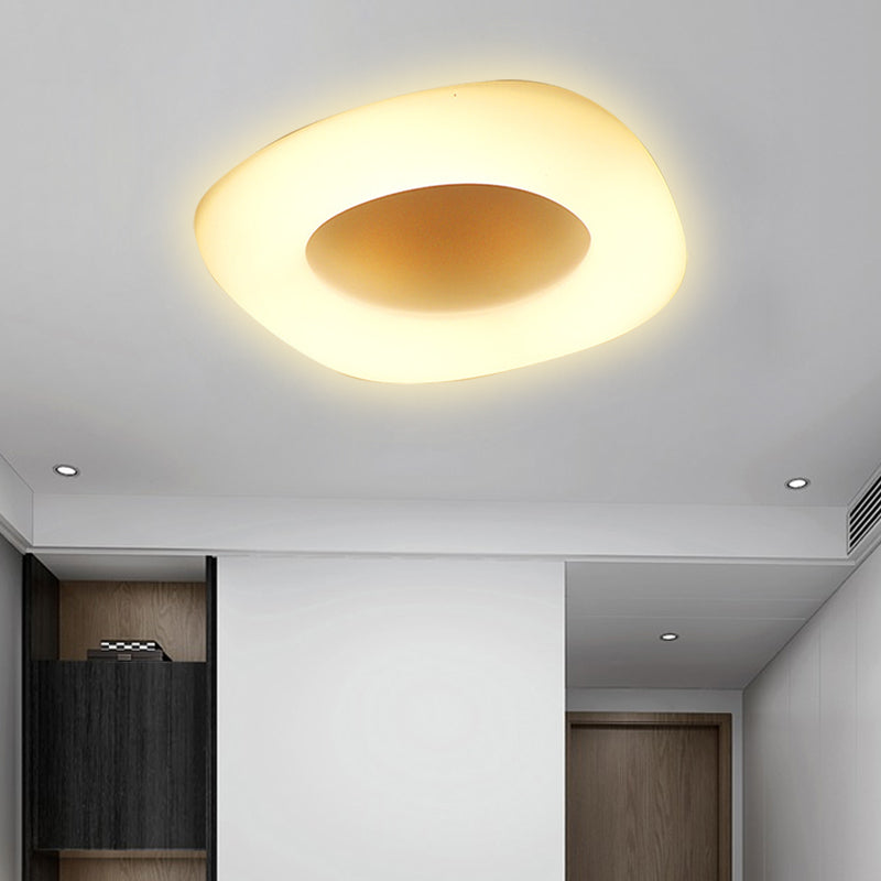 Hedendaagse cirkel/vierkante flush plafond licht acryl wit LED plafond lamp voor Porch Badkamer