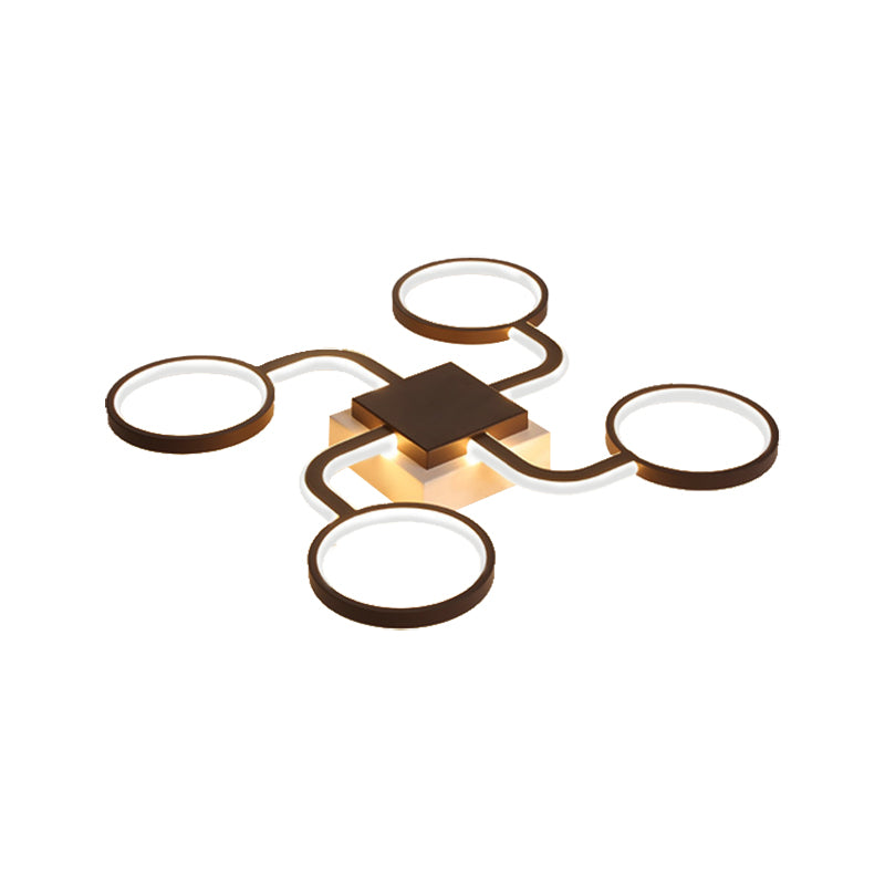 Sputnik Flush Plafond Light With Ring Obe