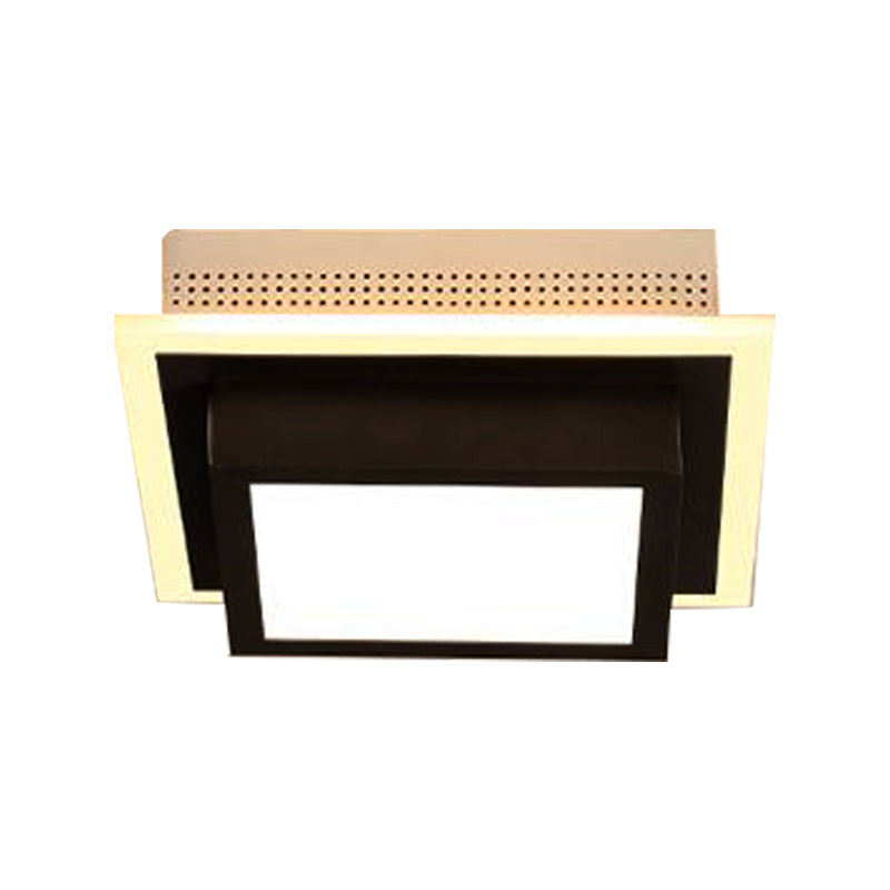 Acryl rond/vierkant/driehoek plafondlamp gang foyer moderne stijl LED-plafondlamp in zwart/wit