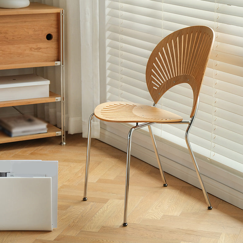 Zeitgenössischer Stil Metal Stuhl Set Open By Side Küche Esszimmerstühle