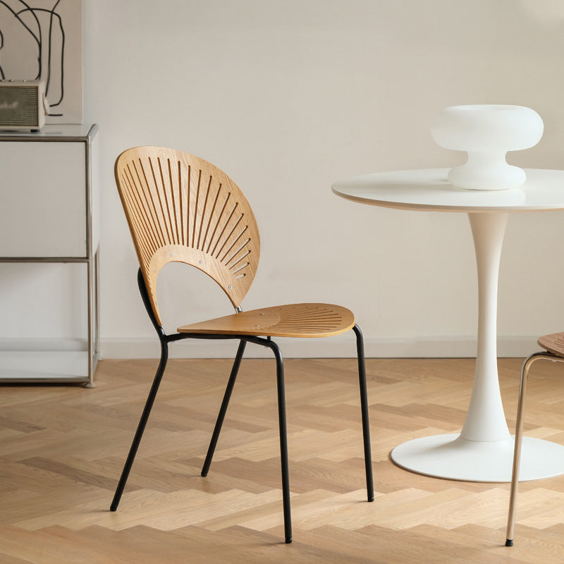 Zeitgenössischer Stil Metal Stuhl Set Open By Side Küche Esszimmerstühle