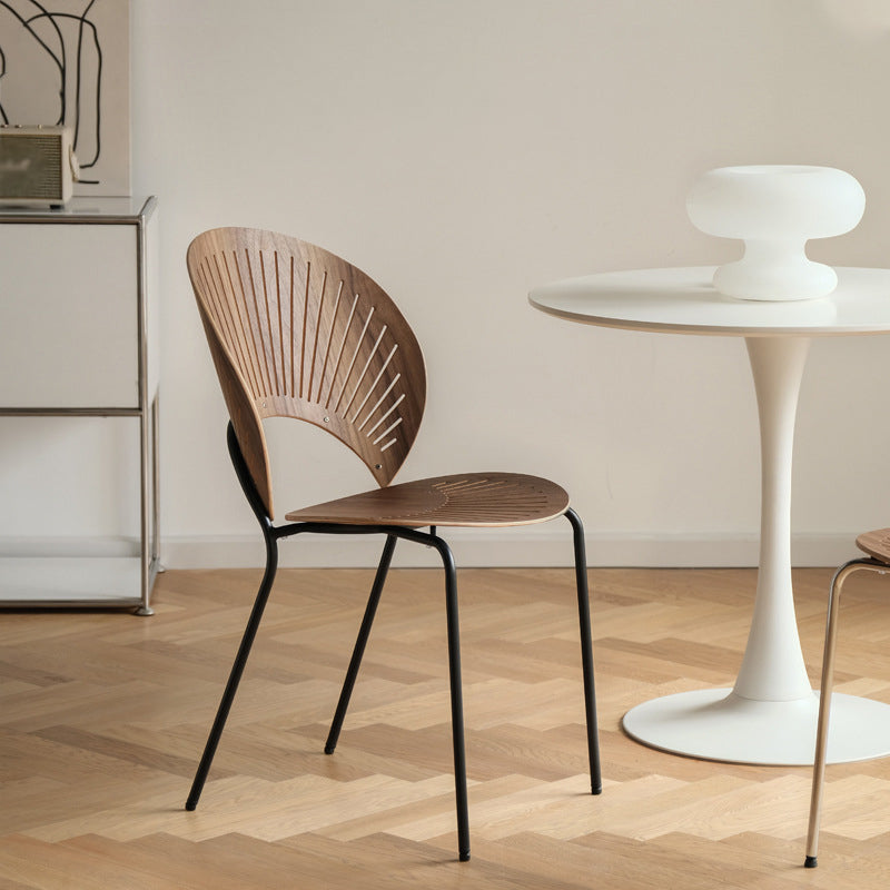 Zeitgenössischer Stil Metal Stuhl Set Open By Side Küche Esszimmerstühle