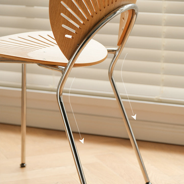 Zeitgenössischer Stil Metal Stuhl Set Open By Side Küche Esszimmerstühle