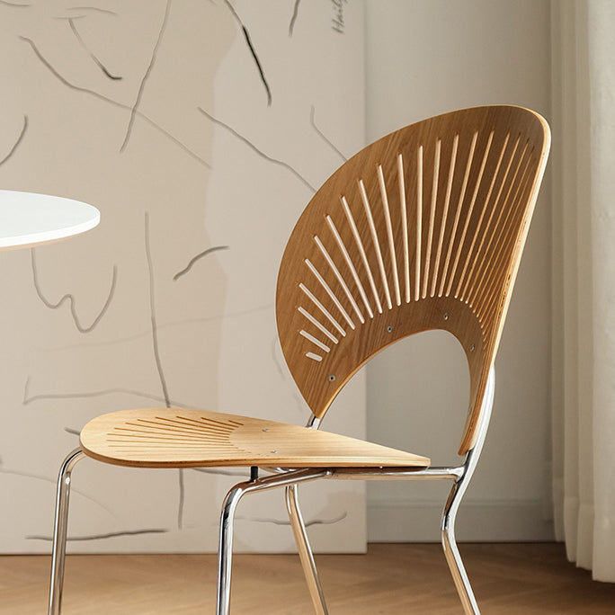 Zeitgenössischer Stil Metal Stuhl Set Open By Side Küche Esszimmerstühle