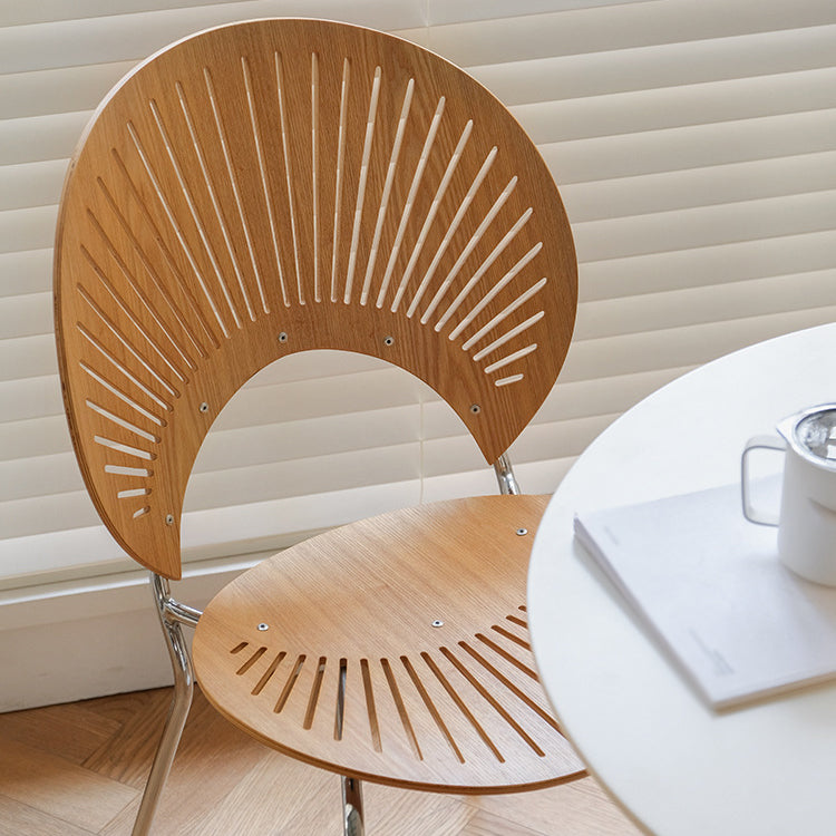 Zeitgenössischer Stil Metal Stuhl Set Open By Side Küche Esszimmerstühle