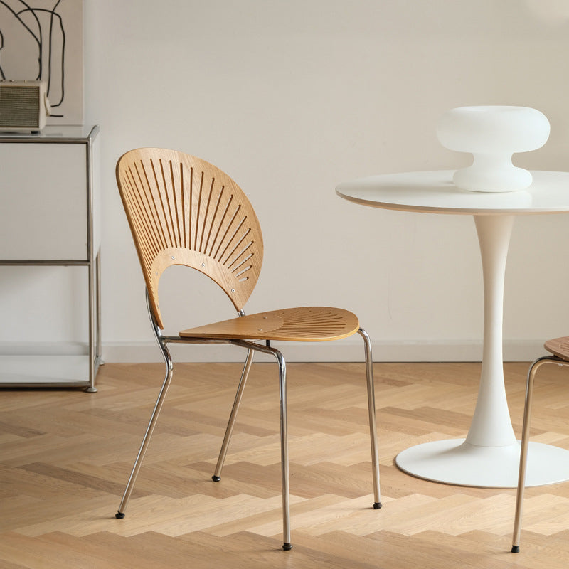 Zeitgenössischer Stil Metal Stuhl Set Open By Side Küche Esszimmerstühle