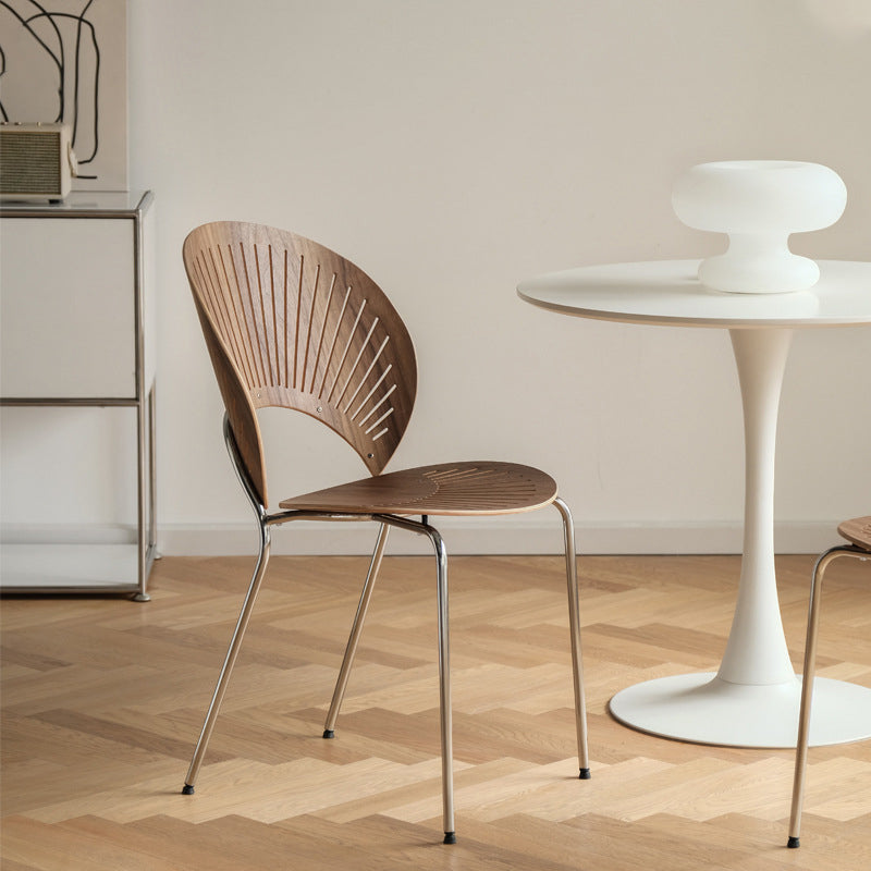 Zeitgenössischer Stil Metal Stuhl Set Open By Side Küche Esszimmerstühle