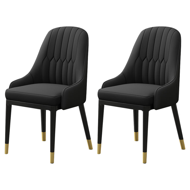Chaise en métal de Style Glam européen, ensemble de fauteuils à dossier solide pour cuisine et salle à manger