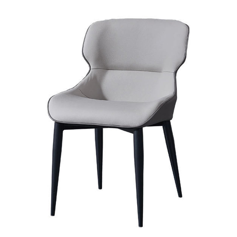 European Glam Style Metal Chair Set Wingback Side Dining Room Kitchen Chairs