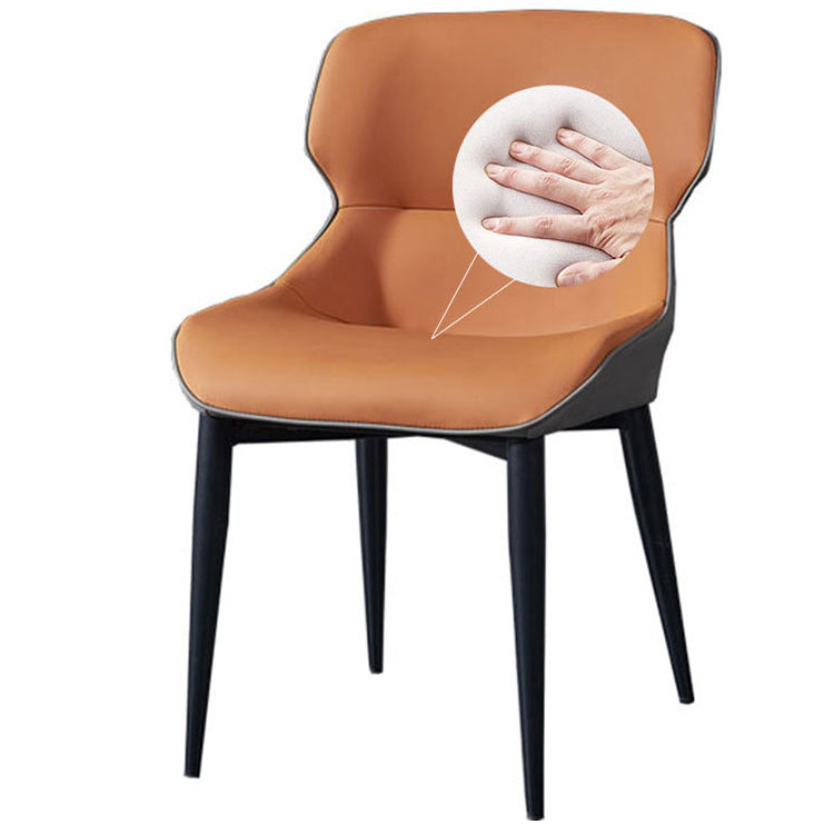 European Glam Style Metal Chair Set Wingback Side Dining Room Kitchen Chairs