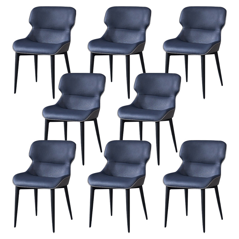 European Glam Style Metal Chair Set Wingback Side Dining Room Kitchen Chairs